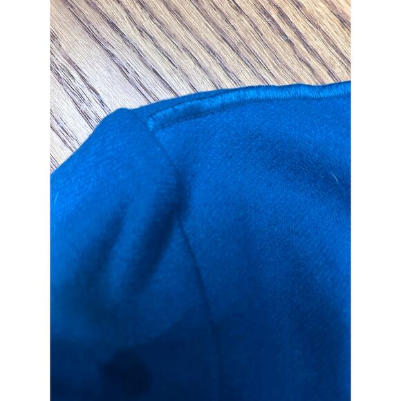 Harvé Benard 100% Wool Jacket Women’s Size 12 Teal Blue Button Front - Picture 4 of 4